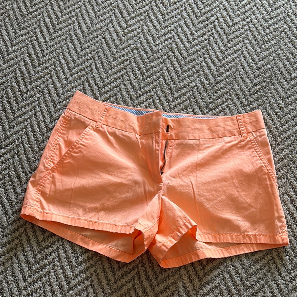 J. Crew Factory Chino Orange Shorts